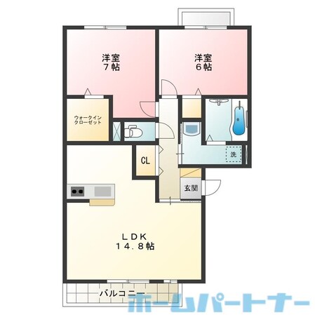 セレーノ壱番館の物件間取画像